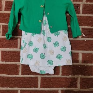 12mo Baby girl's St.Patrick's Outfit